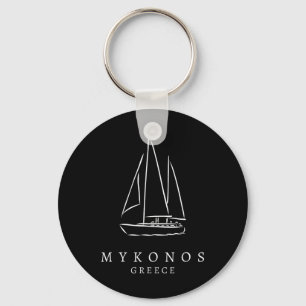 Mykonos Sailing Boating Vacation Holiday Greece Gr Key Ring