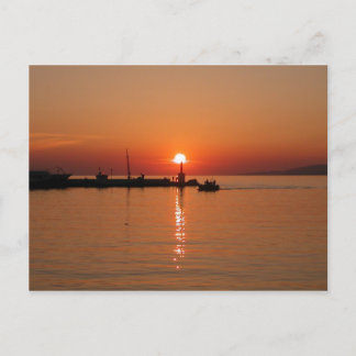 Mykonos Sunset Postcard