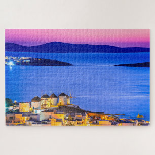 Mykonos sunset puzzle
