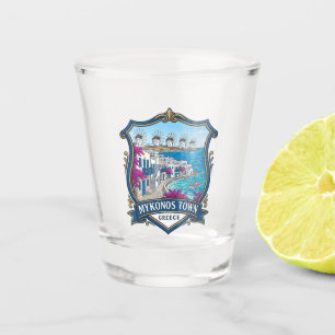 Mykonos Town Greece Shot Glass