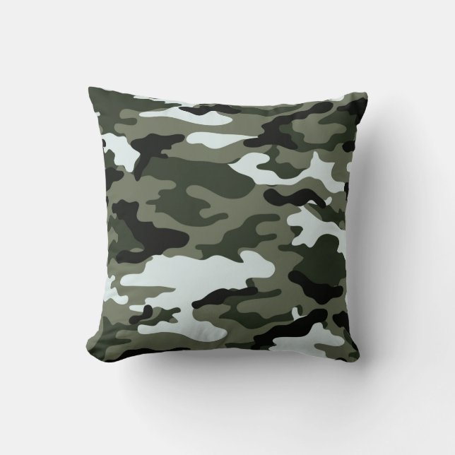 Mylitary Creen Camo Throw Pillow. Cushion (Front)