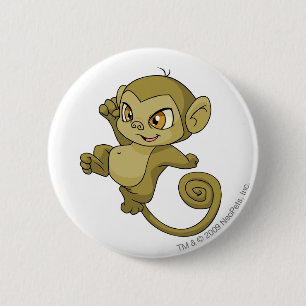 Mynci Brown 6 Cm Round Badge