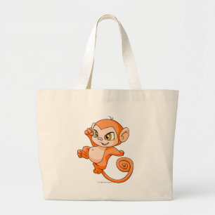 Mynci Orange Large Tote Bag