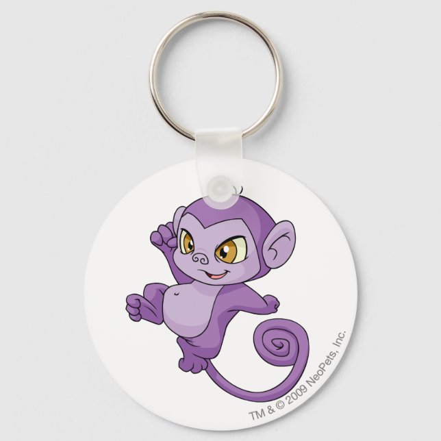 Mynci Purple Key Ring (Front)