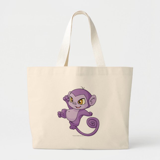 Mynci Purple Large Tote Bag (Front)