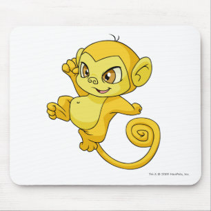 Mynci Yellow Mouse Pad
