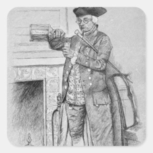 Mynheer's Morning Horn Square Sticker