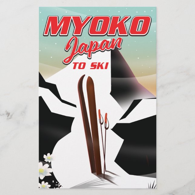 myoko japan ski poster flyer (Front)