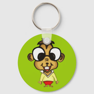 Myopic Chipmunk Keychain