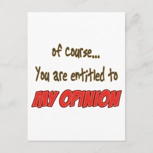 myOpinion Postcard
