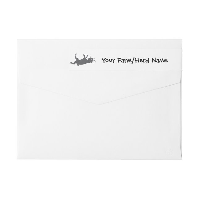 Myotonic Goat Your Farm Name Wrap Around Wrap Around Label (Back)