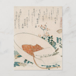 Myriad Grasses Shell by Hokusai Postcard