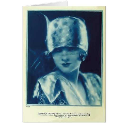 Myrna Loy 1925 vintage portrait card