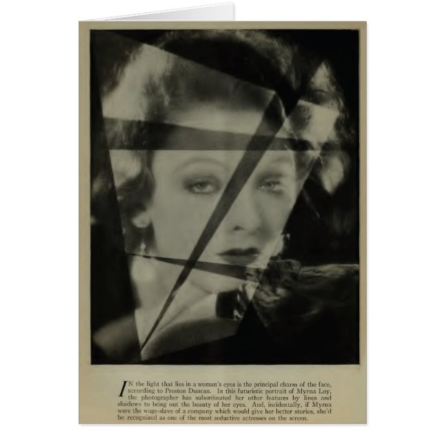 Myrna Loy 1928 vintage portrait (Front)