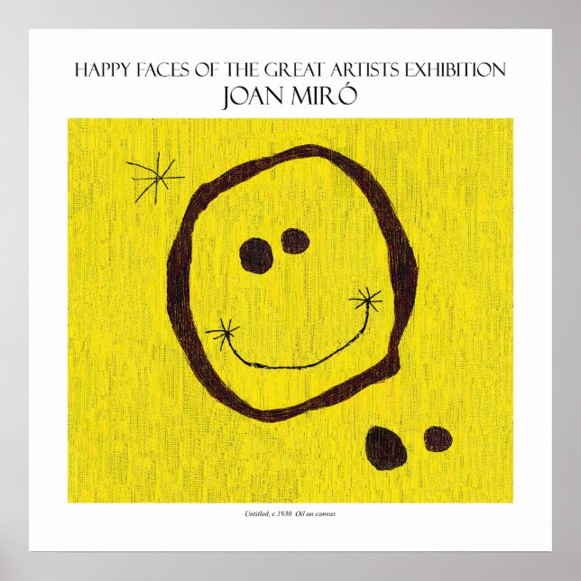 myro happy face poster 11"x11" (Front)