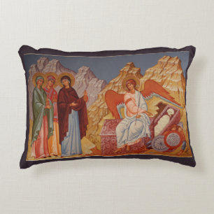 Myrrh Bearing Women at the Tomb l Orthodox Icon, Decorative Cushion