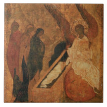 Myrrhbearing women ceramic tile