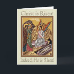 Myrrhbearing Women Easter (Pascha) Greeting Card<br><div class="desc">The inside text is an excerpt from the Paschal Homily of St. John Chrysostom.</div>
