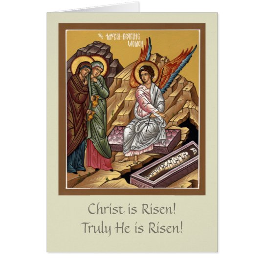 Myrrhbearing Women Pascha Greeting Card