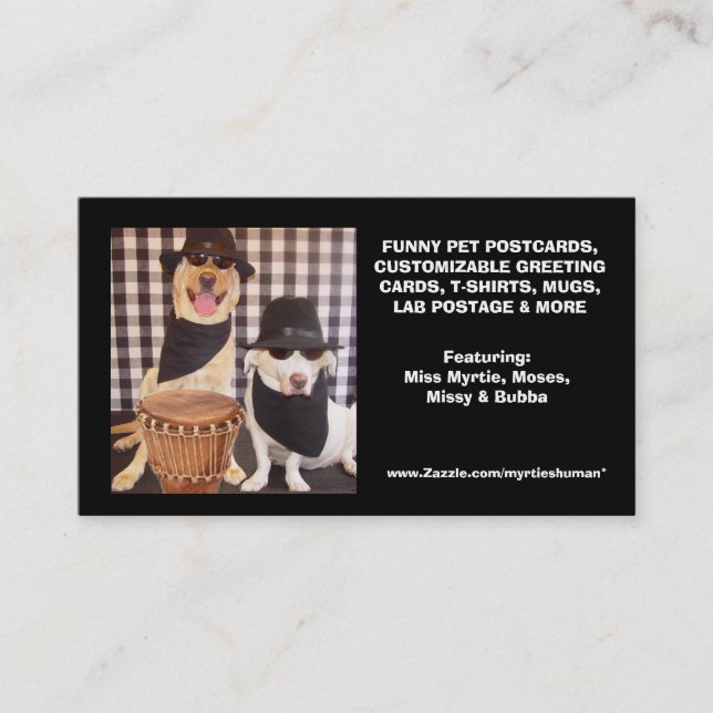 Myrtie's Human's Business Card (Front)