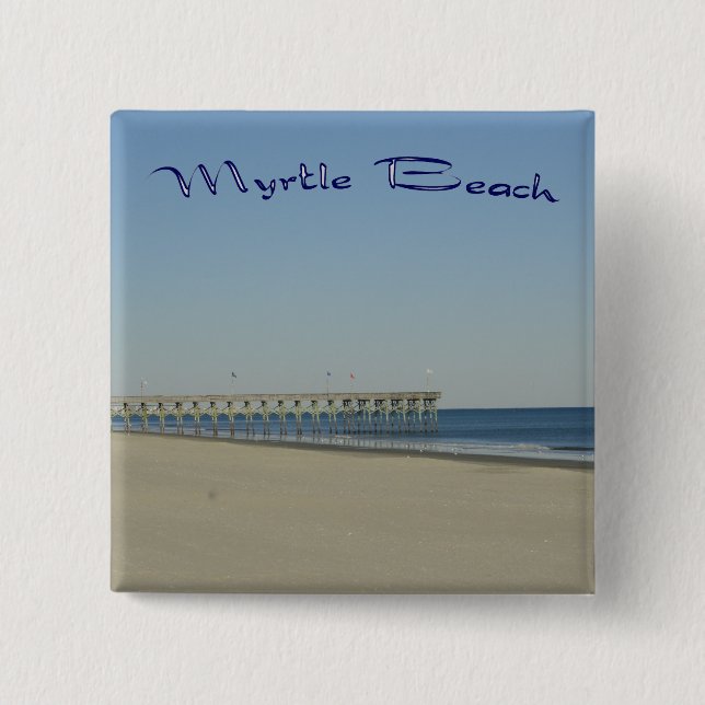 Myrtle Beach 15 Cm Square Badge (Front)