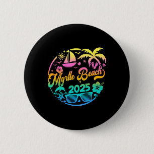 Myrtle Beach 2025 Family Vacation Beach Matching G 6 Cm Round Badge