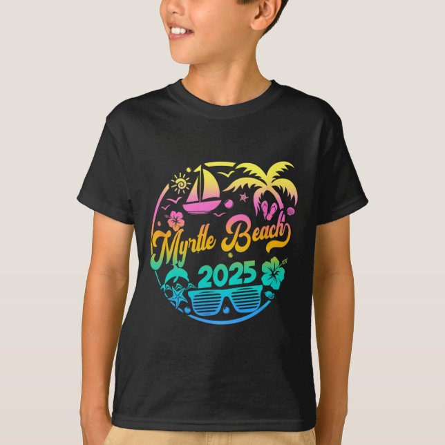 Myrtle Beach 2025 Family Vacation Beach Matching G T-Shirt (Front)