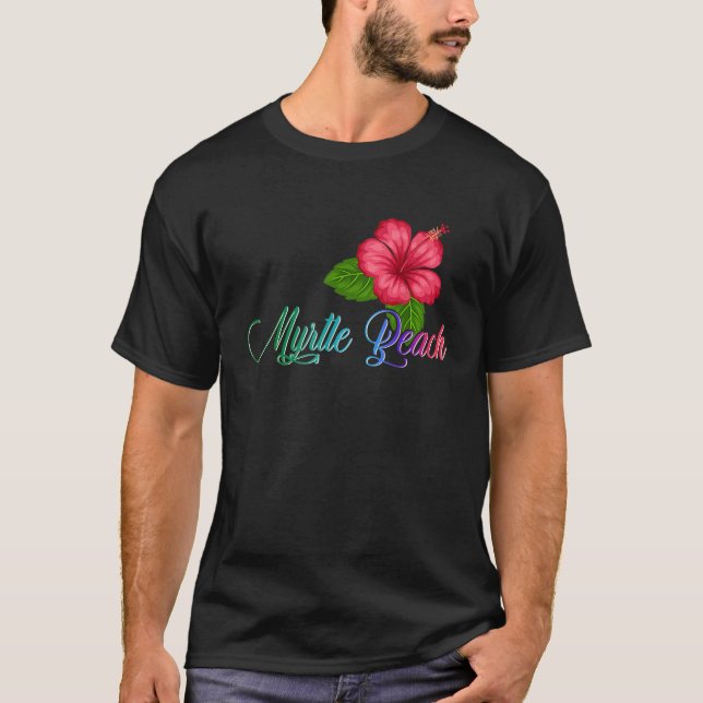 Myrtle Beach Carolina Hibiscus Flower  for Men Wom T-Shirt (Front)