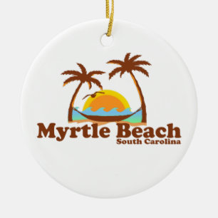 Myrtle Beach. Ceramic Tree Decoration