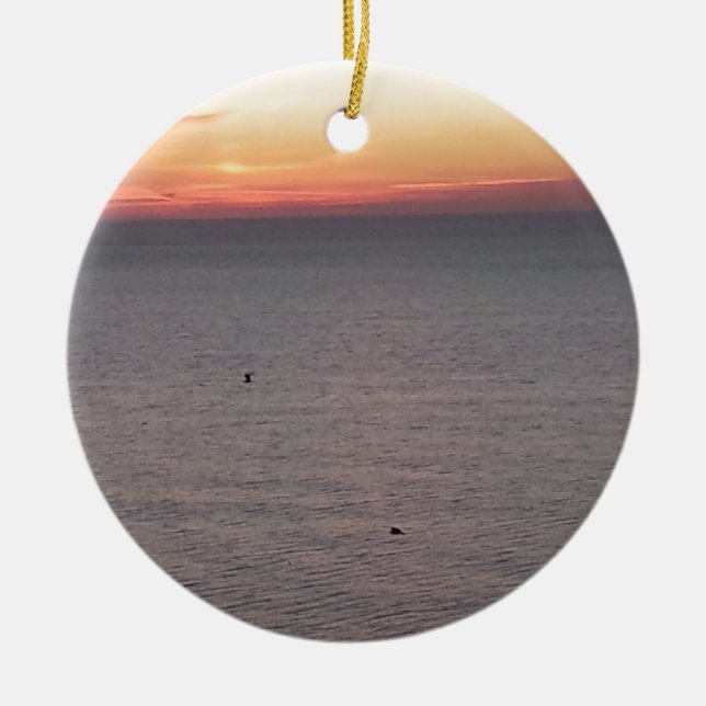 Myrtle Beach Ceramic Tree Decoration (Front)