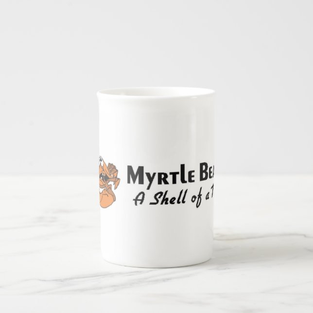 Myrtle Beach Crab Bone China Mug (Front)