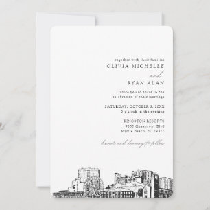 Myrtle Beach Destination Wedding Invitation
