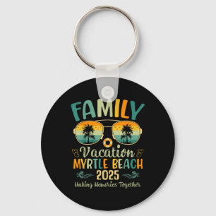 Myrtle Beach Family Vacation 2025 Matching Summer Key Ring