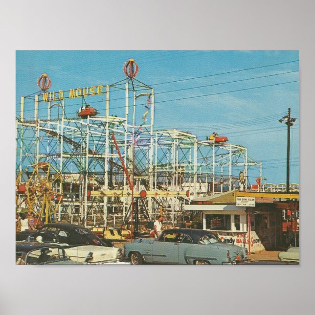 Myrtle Beach, SC ~ 1960s ~ Gay Dolphin Park Poster (Front)