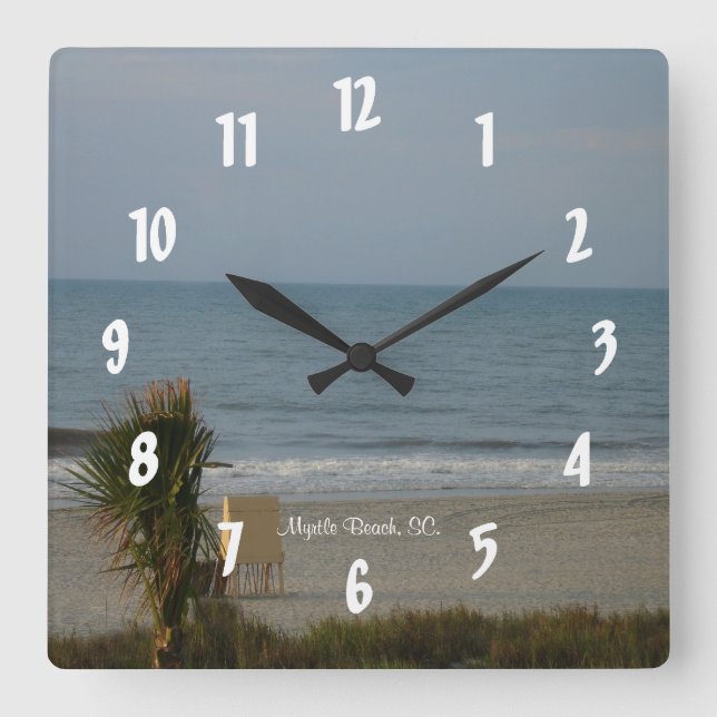 Myrtle Beach, SC. #1 Square Wall Clock (Front)
