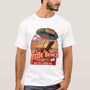 Myrtle Beach SC Beach Scene Design T-Shirt