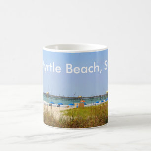 Myrtle Beach, SC Mug Beach Scene Pier