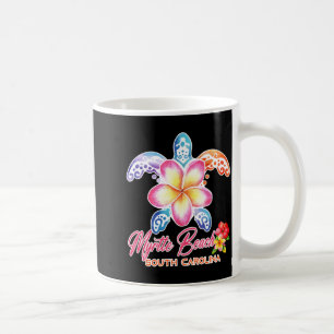 Myrtle Beach Sea Turtle Plumeria South Carolina Coffee Mug