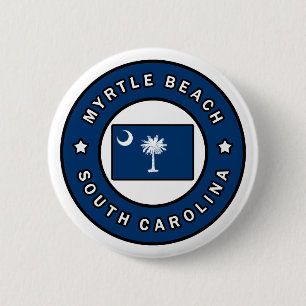 Myrtle Beach South Carolina 6 Cm Round Badge