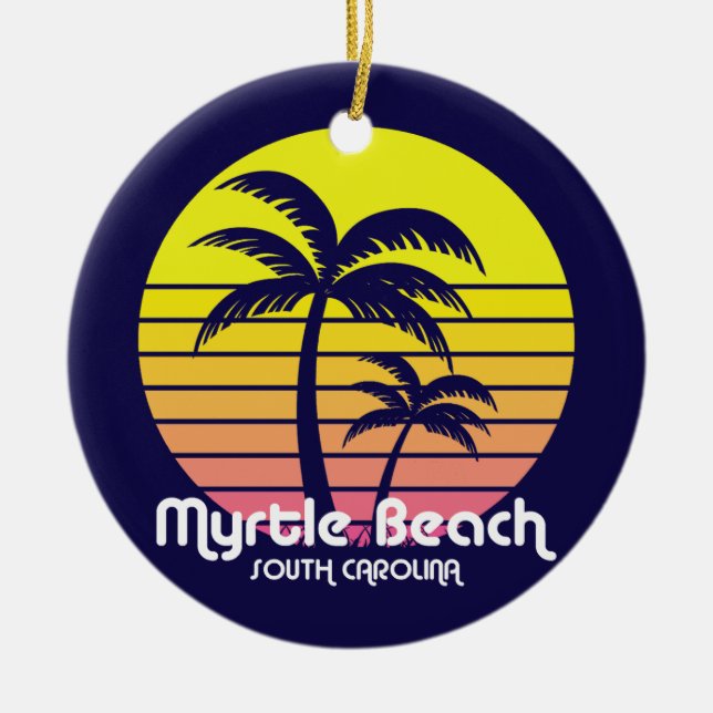 Myrtle Beach,South Carolina Ceramic Ornament (Front)