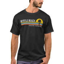 Myrtle Beach South Carolina Golf Gift Retro Sunset