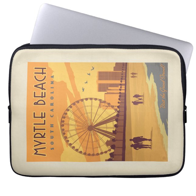Myrtle Beach | South Carolina Laptop Sleeve (Front)