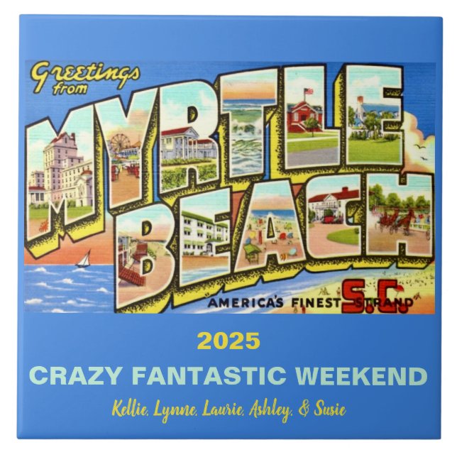 Myrtle Beach South Carolina Memory Tile (Front)