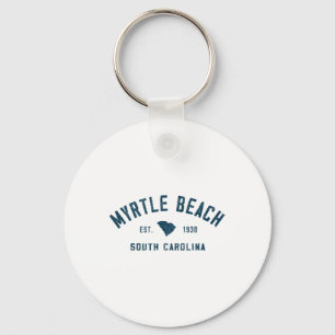 Myrtle Beach South Carolina Mens Retro Throwck Sou Key Ring