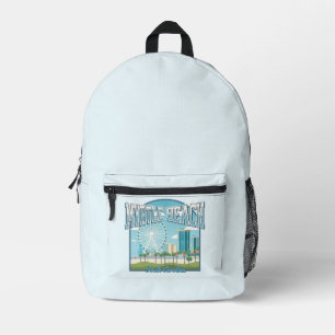 Myrtle Beach, South Carolina Printed Backpack