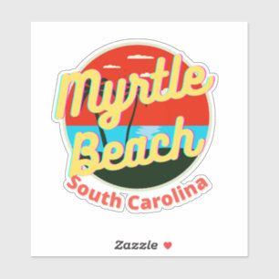 Myrtle Beach South Carolina Retro Sunset