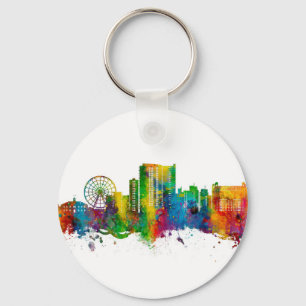 Myrtle Beach South Carolina Skyline Key Ring