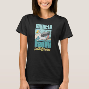 Myrtle Beach South Carolina Vacation Seagull Surfi T-Shirt