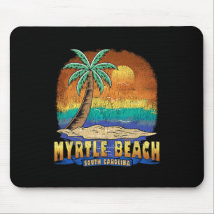 Myrtle Beach South Carolina Vintage Distressed Sou Mouse Pad