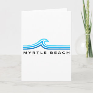 Myrtle Beach South Carolina Waves Mens Womens Boys Card